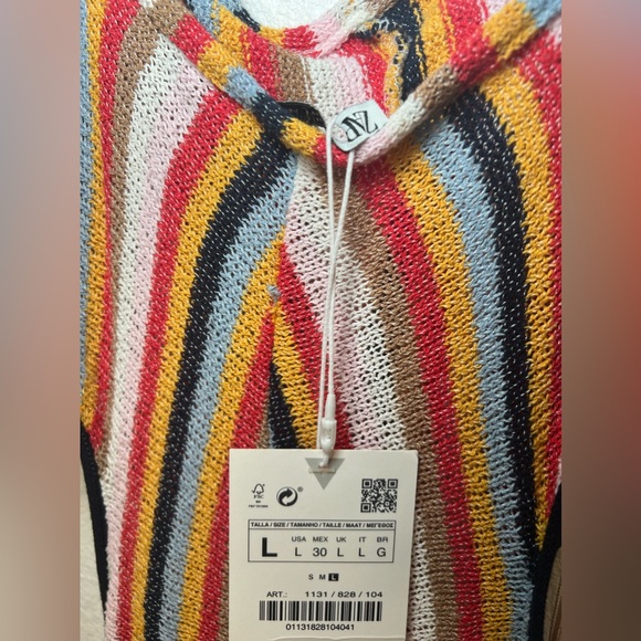 NWT ZARA Terrycloth Cut Out Stripped Jumpsuit - Picture 10 of 12